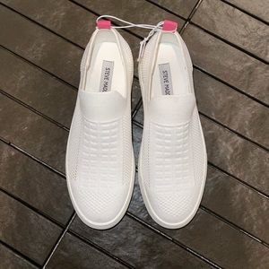 Steve Madden White Beale Slip On